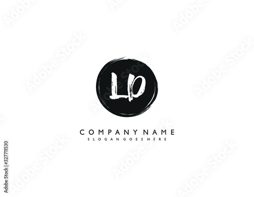 LD initial letter elegant handwriting logo collection photo