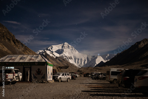 Everest Base Camp at night