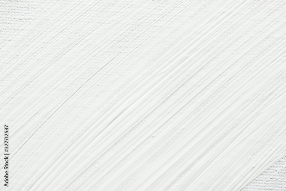 Naklejka premium White Background, Minimal Abstract White Background of Brush Strokes Acrylic White Paint