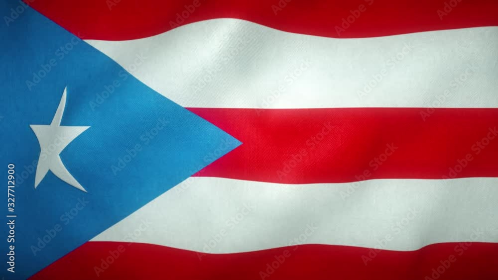 flag of puerto rico waving in the wind flag of puerto rico waving in the wind