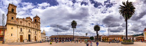 Canvas Print Zipaquira town in Colombia