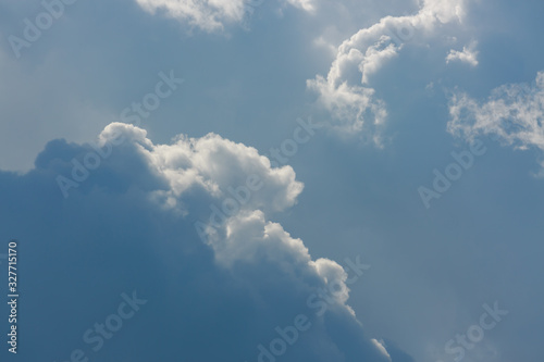 cumulus cloud on clear blue sky