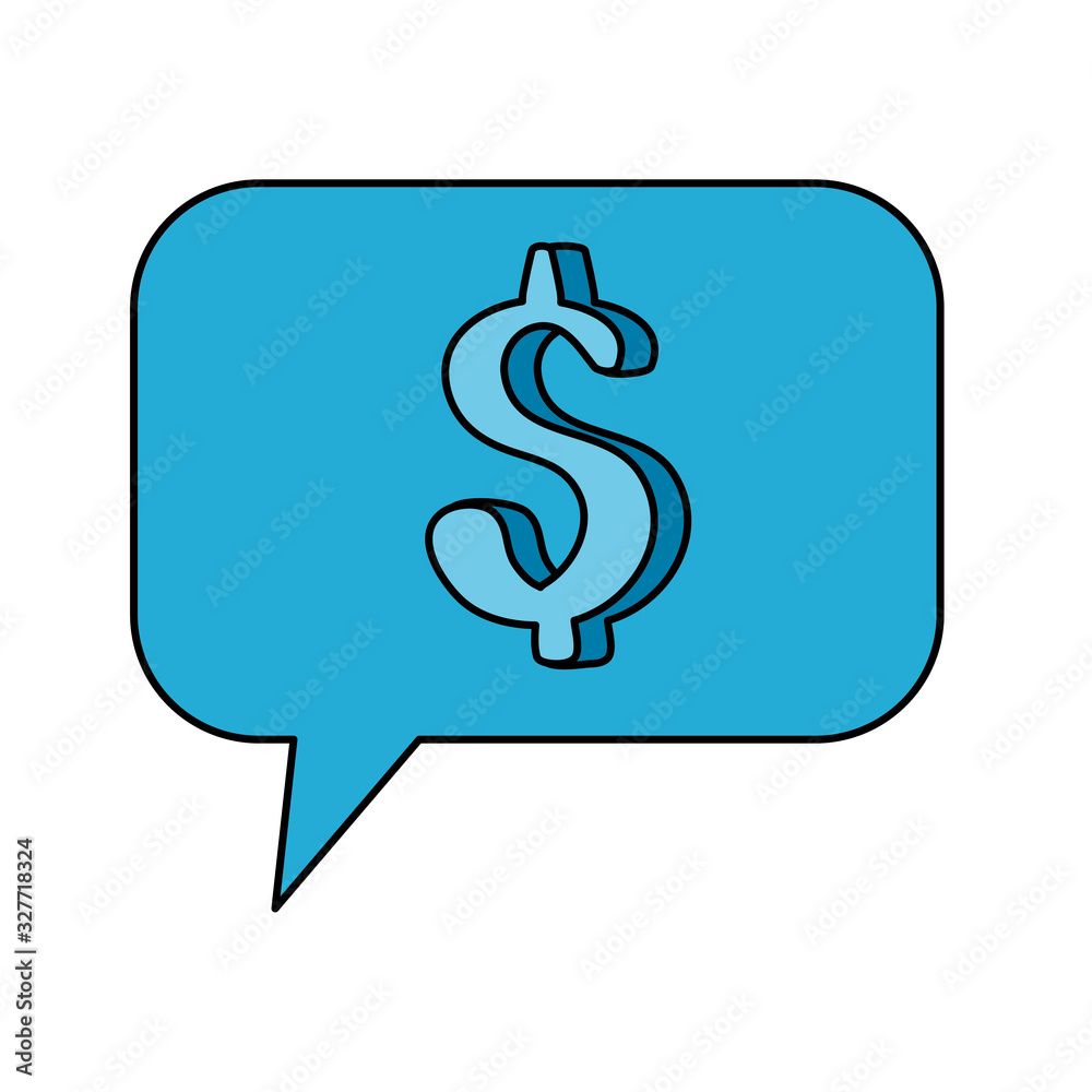 Dollar bubble of money financial item banking commerce market payment buy currency accounting and invest theme Vector illustration Dollar bubble of money financial item banking commerce market payment buy currency accounting and invest theme Vector illustration