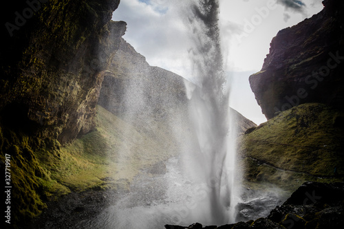 Fototapeta Naklejka Na Ścianę i Meble -  Kvernufoss, waterfall in Iceland