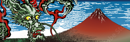 凱風快晴＆龍　ワイドバージョン