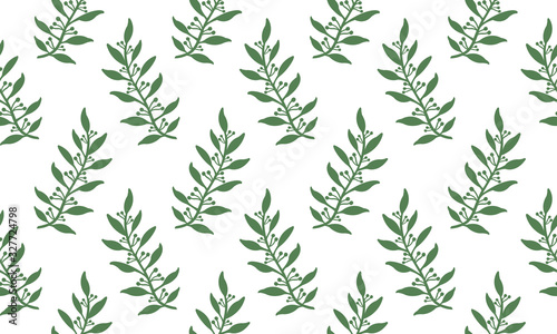 Beautiful Botanical leaf, with seamless floral pattern background design.