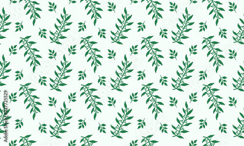 Unique shape of Botanical leaf, with floral pattern background design.