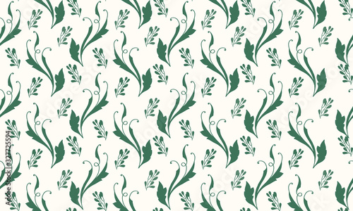 Botanical leaf design  with modern flower pattern background design.