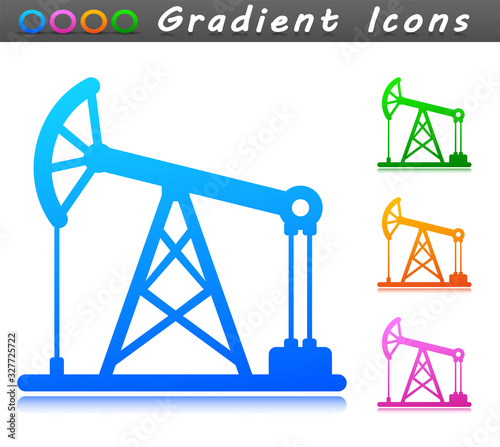 Vector oil pump symbol icon