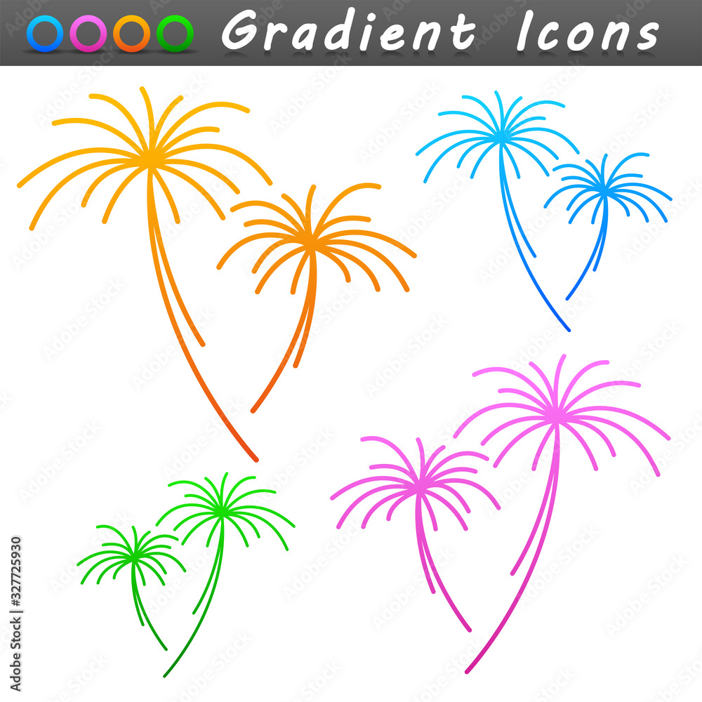Vector fireworks symbol icon design
