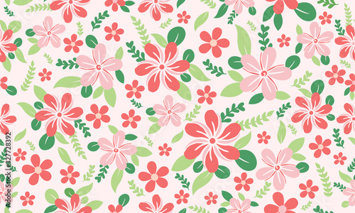 Beautiful wallpaper for Botanical leaf, with elegant flower pattern background design.