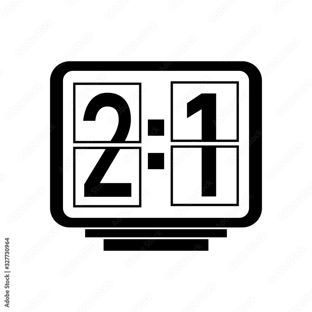 soccer scoreboard icon vector template soccer scoreboard icon vector template