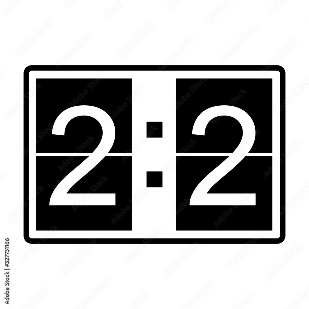 soccer scoreboard icon vector template soccer scoreboard icon vector template