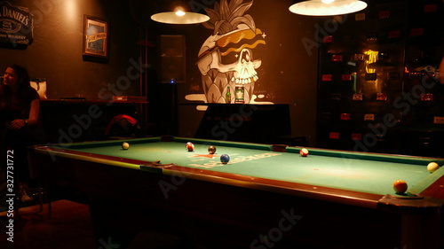pool at the bar