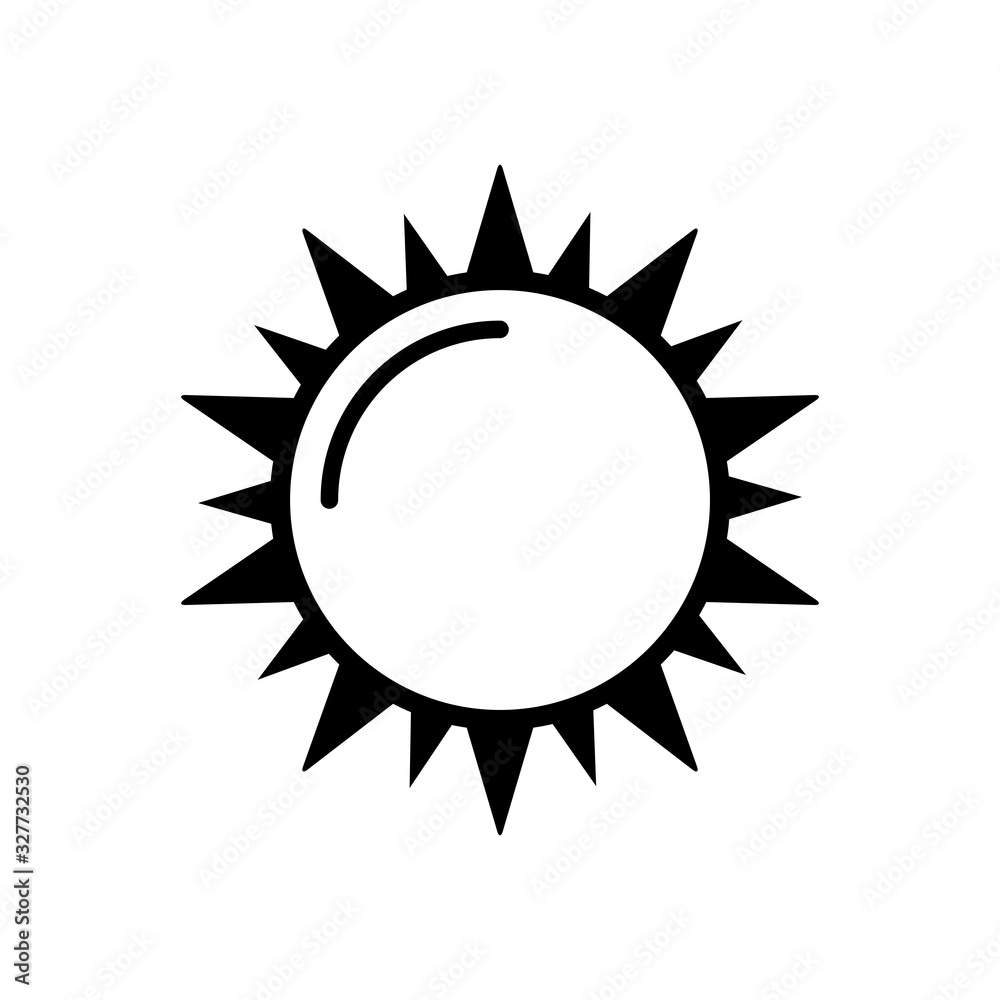 sunny icon vector template