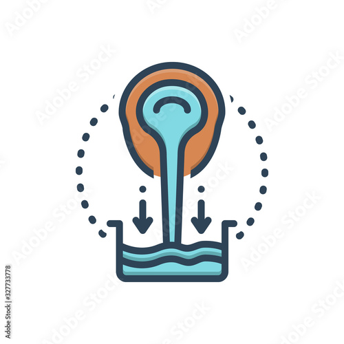 Color illustration icon for castiron 