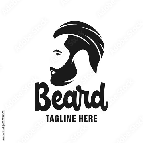 male beard care logo design