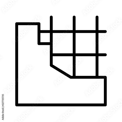 Concrete Wall icon Symbol Illustration Design