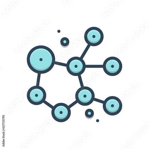 Color illustration icon for cytotoxic 