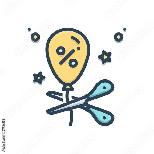Color illustration icon for deregulation 