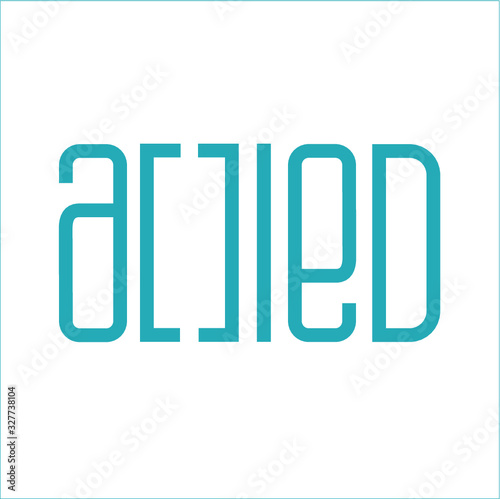 Allied Logotype, teal color