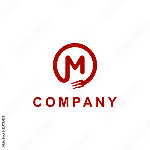 Free Download M Letter Restaurant Logo. Modern Minimalist Fork Spoon Symbol for Food Order Company. Clean Vector Design for Business Brand Identity. Abstract Concept Icon with Elegant Corporate Style. - GFXLoad