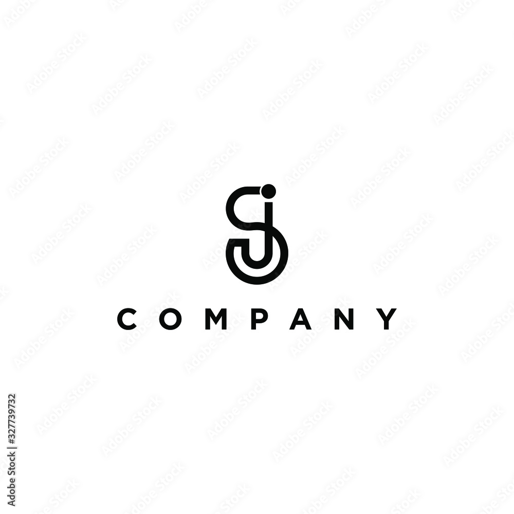 minimalist luxury initial JS,SJ letter vector logo design minimalist luxury initial JS,SJ letter vector logo design