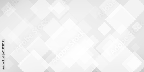 White abstract background. Vector horizontal banner.