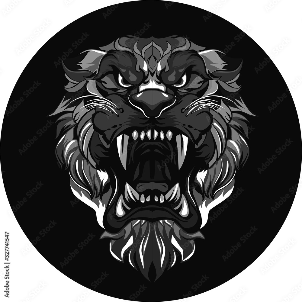 Obraz premium Tiger Vector Illustration