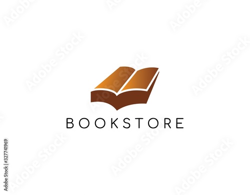 Lovely Logo of Book and Library with Modern Concept. Design in Luxury and Unique Image Vector of Book. Suitable for Library, Bookstore, Reader Community, Publishing Company, etc. Vector Illustration