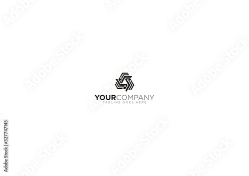 Logo Design Triangle Cocncept Editable photo