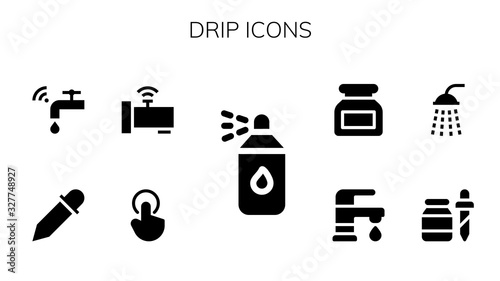 drip icon set