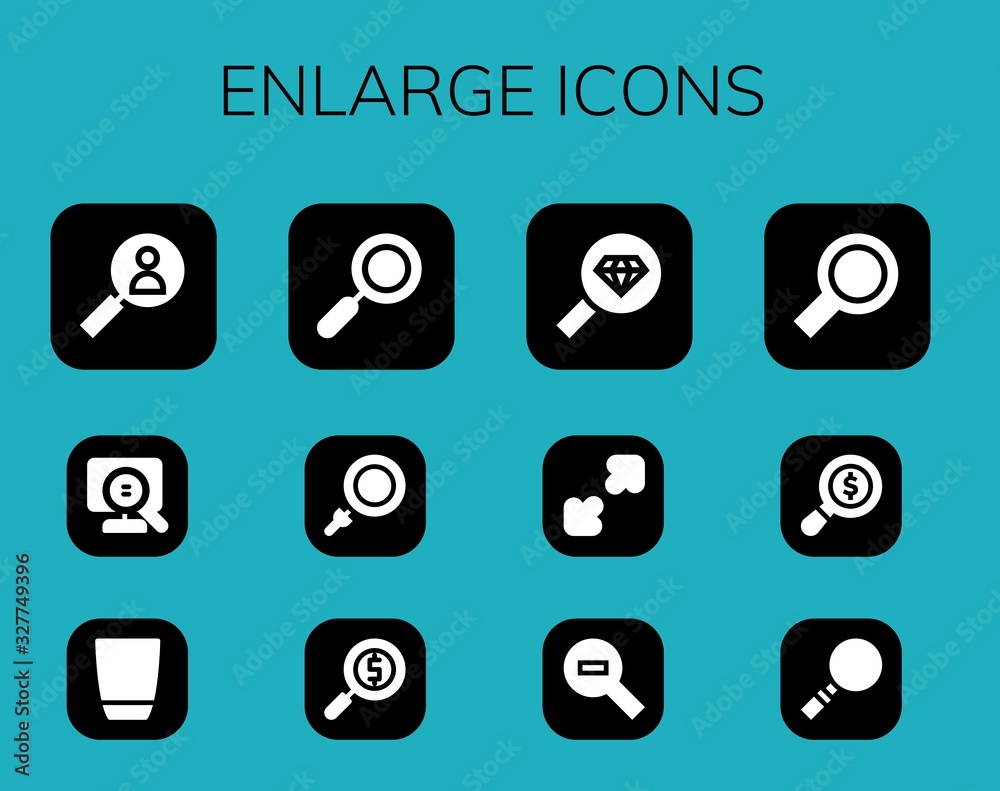 enlarge icon set enlarge icon set