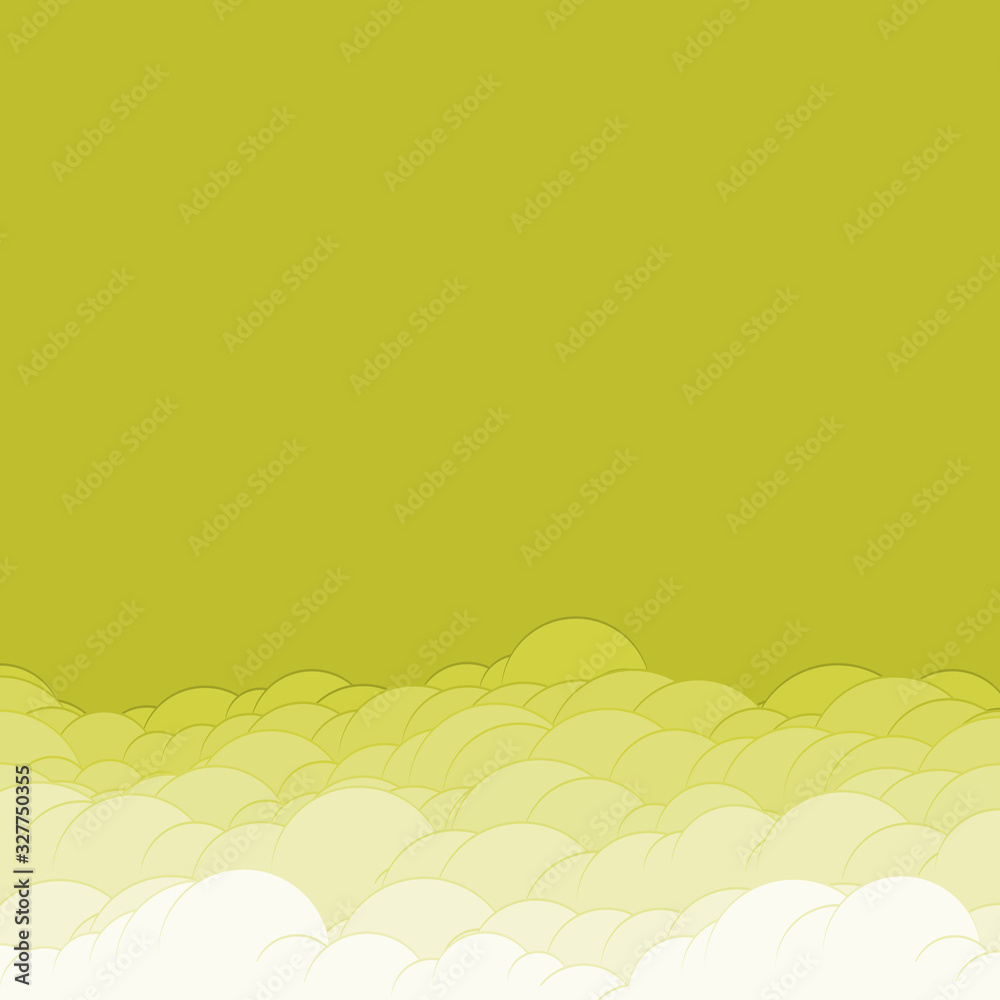 Obraz premium Abstract Color Clouds Sky Generative Art background illustration
