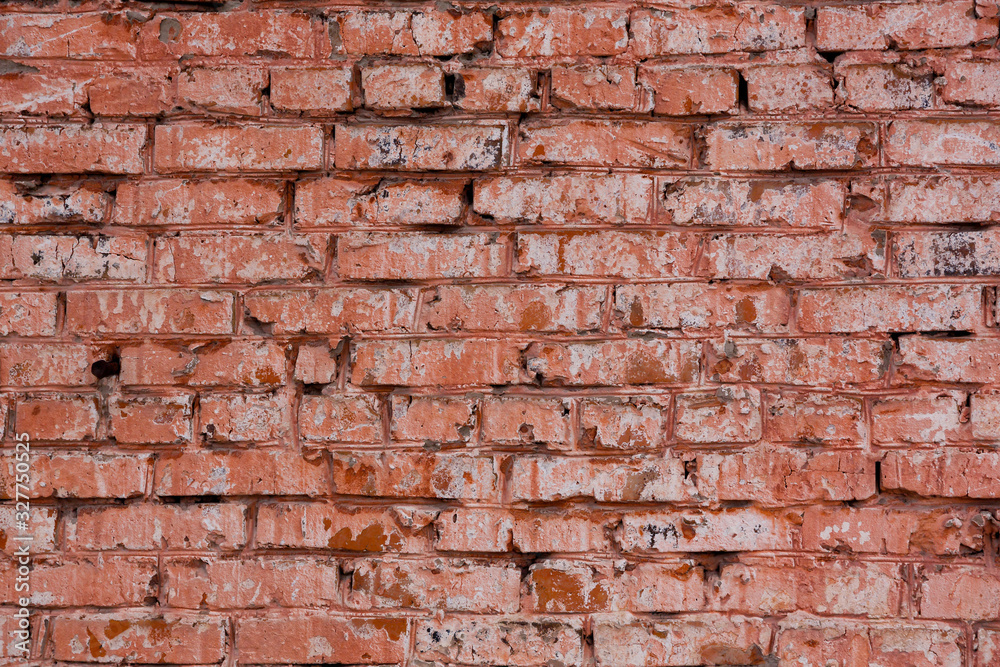 Fototapeta premium Background and texture of red brick wall