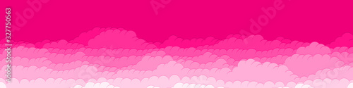 Abstract Color Clouds Sky Generative Art background illustration