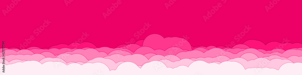 Abstract Color Clouds Sky Generative Art background illustration