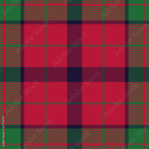 Pixel background vector design. Modern seamless pattern plaid. Square texture fabric. Tartan scottish textile. Beauty color madras ornament.