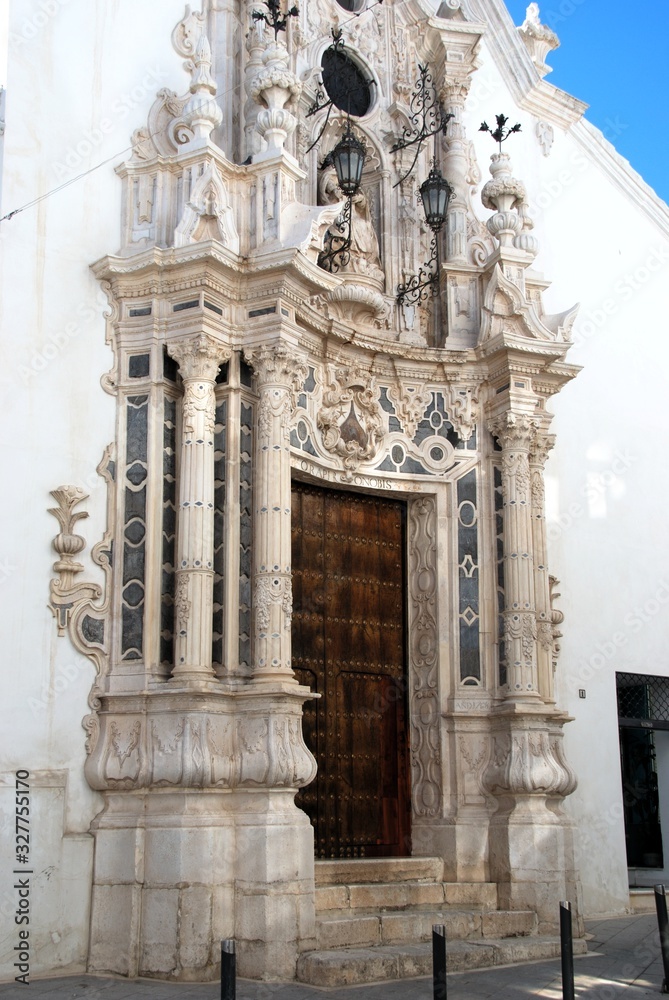View of Carmen church (Iglesia del Carmen), Estepa, Spain.