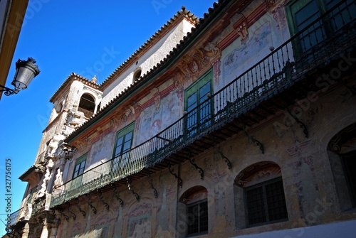 Penaflor palace balcony which is the longest in Spain (Palacio de Penaflor), Ecija, Spain. photo