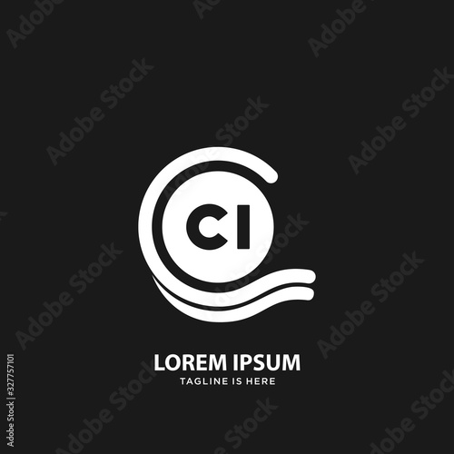 CI Initial letter logo template vector