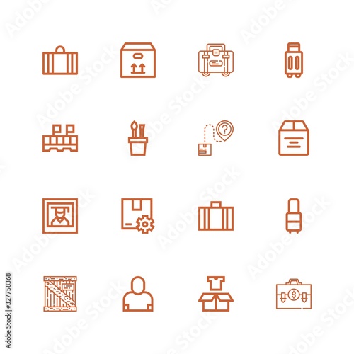 Editable 16 case icons for web and mobile