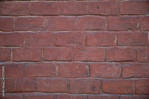 orange red brick texture wall