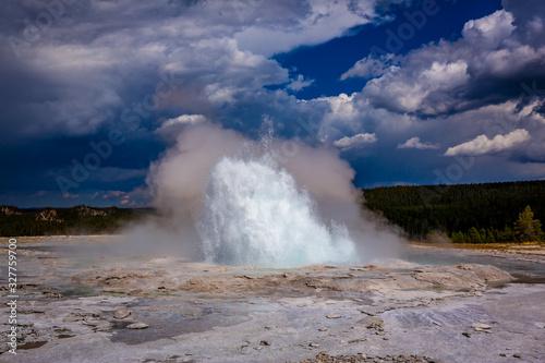 Fountain Geyser in Yellowstone