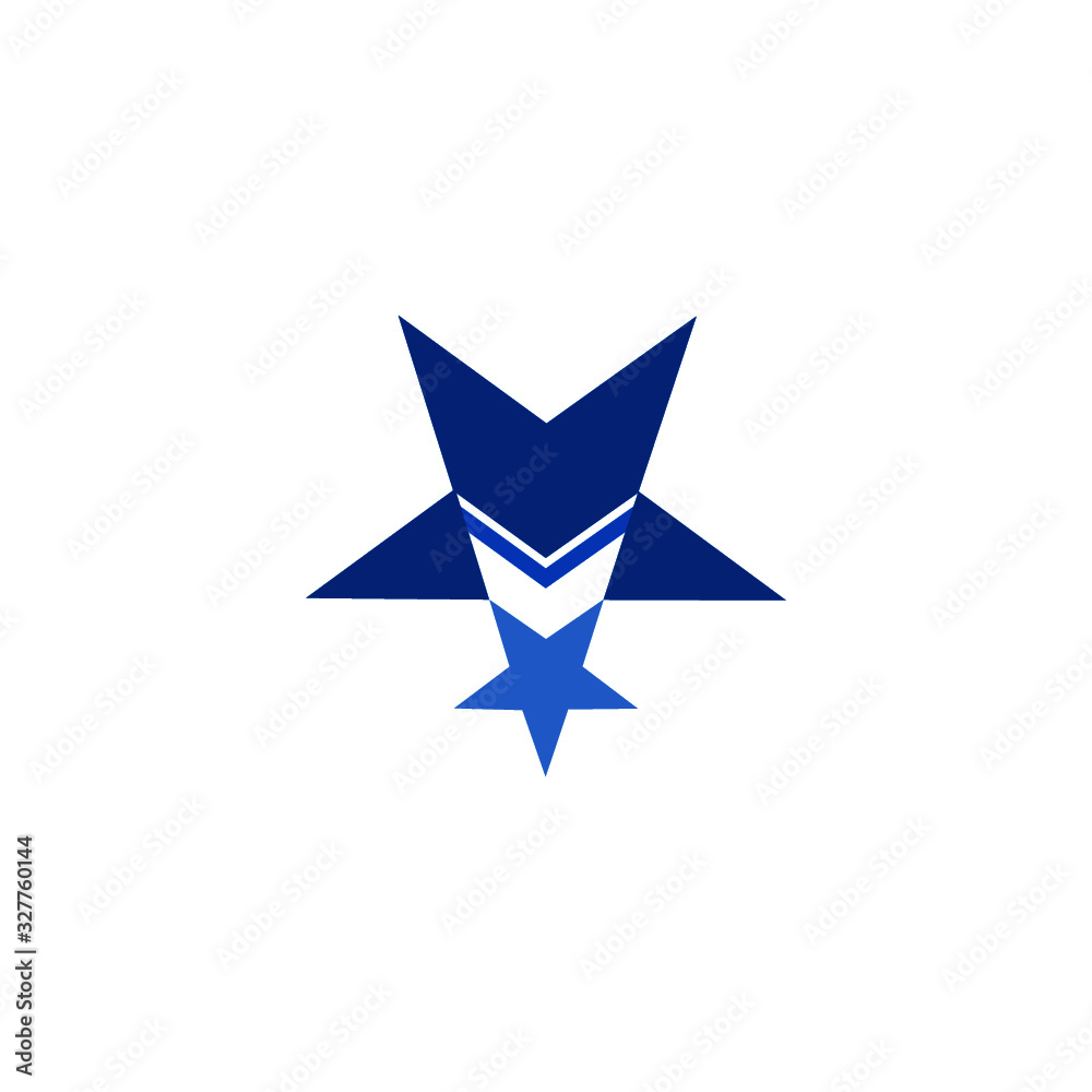 Blue star icon isolated on white background Blue star icon isolated on white background