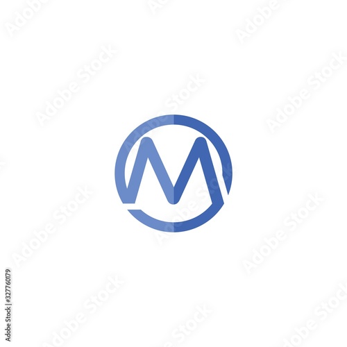 Free Download M letter logo isolated on white background - GFXLoad