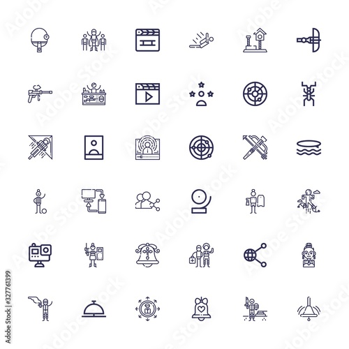 Editable 36 action icons for web and mobile