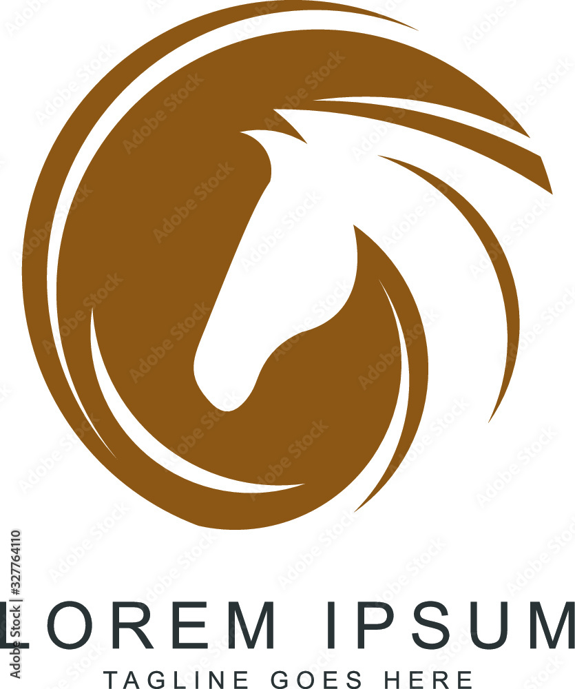 Obraz premium horse logo template