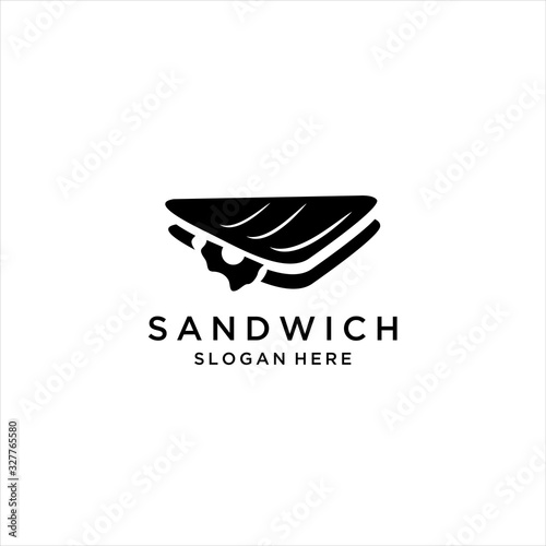 logo Sandwich isolated on clean background. Sandwich icon concept drawing icon in modern style. Vector illustration, Sandwich line icon. Lunch, snack, toast. Food concept. Vector illustration 