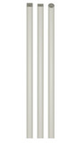 Aluminium pipe tubes set. vector illustration
